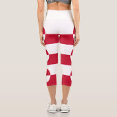 Grönländische Flagge Capri Leggings (Rückseite)