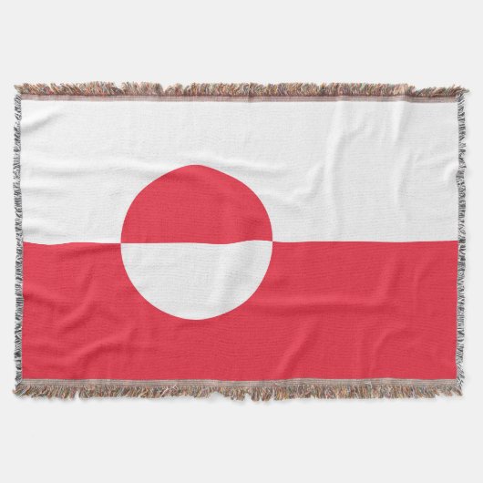 Grönländische Flagge Decke (Vorderseite)