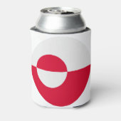 Grönländische Flagge Dosenkühler (Kanne Rückseite)
