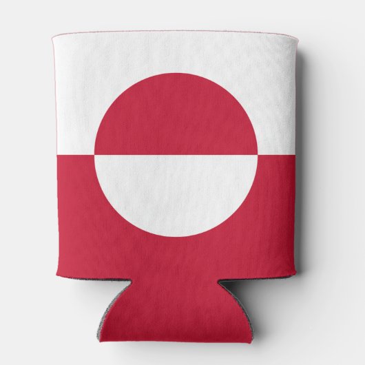 Grönländische Flagge Dosenkühler (Rückseite)