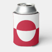 Grönländische Flagge Dosenkühler (Kanne Rückseite)