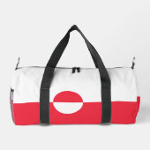 Grönländische Flagge Duffle Bag (Rückseite)