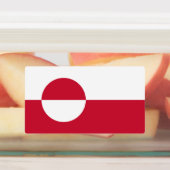 Grönländische Flagge Etiketten (Befestigt)