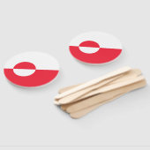 Grönländische Flagge Fächer (Non-assembled)