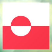 Grönländische Flagge Fensteraufkleber (Blatt 3)