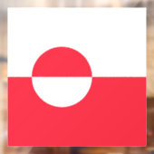 Grönländische Flagge Fensteraufkleber (Blatt 2)