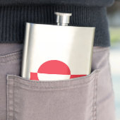 Grönländische Flagge Flachmann (Beispiel)