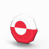 Grönländische Flagge Fotoblock (Rechts)