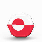 Grönländische Flagge Fotoblock (Vorderseite)