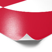 Grönländische Flagge Fotodruck (Ecke)