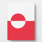 Grönländische Flagge Fotoplatte (Vorderseite)