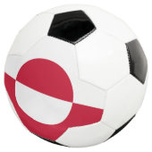 Grönländische Flagge Fußball (Dreiviertel)