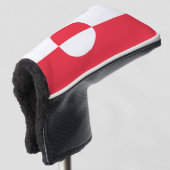 Grönländische Flagge Golf Headcover (3/4 Vorderseite)