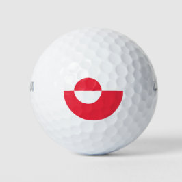 Grönländische Flagge Golfball