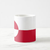 Grönländische Flagge Kaffeetasse (Mittel)