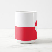 Grönländische Flagge Kaffeetasse (Mittel)