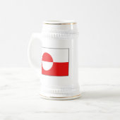 Grönländische Flagge ~ Karte Tasse (Vorderseite Links)