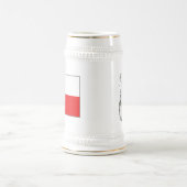 Grönländische Flagge ~ Karte Tasse (Mittel)