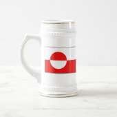 Grönländische Flagge ~ Karte Tasse (Links)