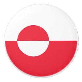 Grönländische Flagge Keramikknauf