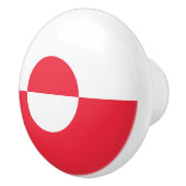 Grönländische Flagge Keramikknauf (Rechts)