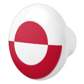 Grönländische Flagge Keramikknauf (Rechts)