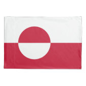 Grönländische Flagge Kissenbezug (Rückseite)
