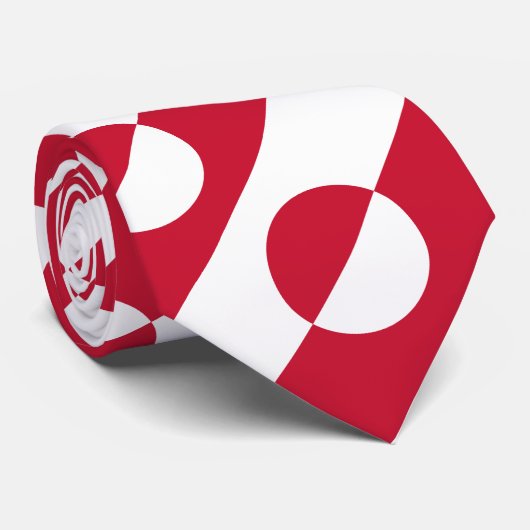 Grönländische Flagge Krawatte (Gerollt)