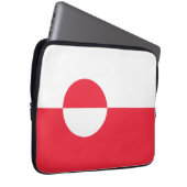 Grönländische Flagge Laptopschutzhülle (Vorne Rechts)