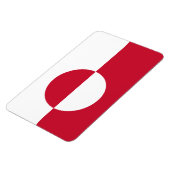 Grönländische Flagge Magnet (Linke Seite)