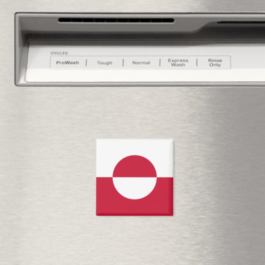 Grönländische Flagge Magnet (In Situ (Geschirrspüler))