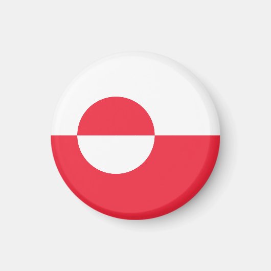 Grönländische Flagge Magnet (Vorne)