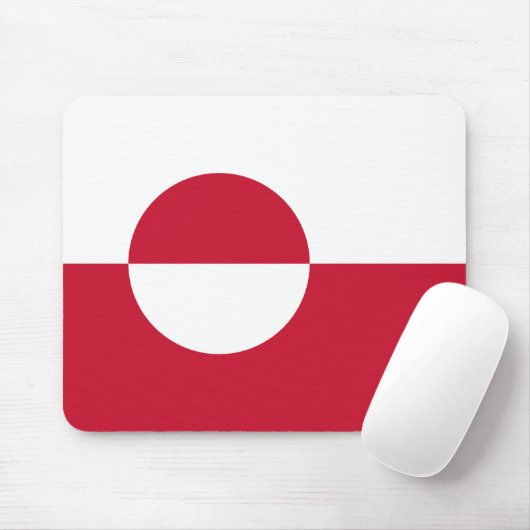 Grönländische Flagge Mousepad (Mit Mouse)
