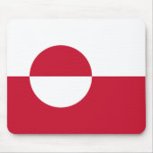 Grönländische Flagge Mousepad (Vorne)