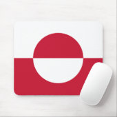 Grönländische Flagge Mousepad (Mit Mouse)