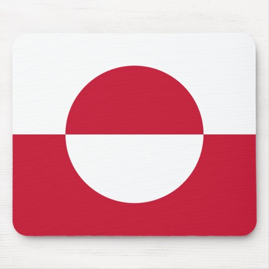 Grönländische Flagge Mousepad (Vorne)