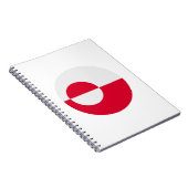 Grönländische Flagge Notizblock (Rechte Seite)