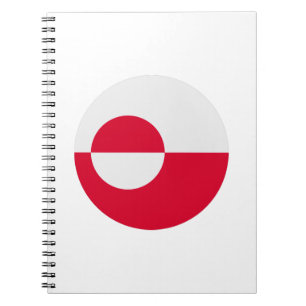 Grönländische Flagge Notizblock