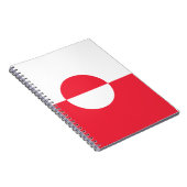 Grönländische Flagge Notizblock (Rechte Seite)