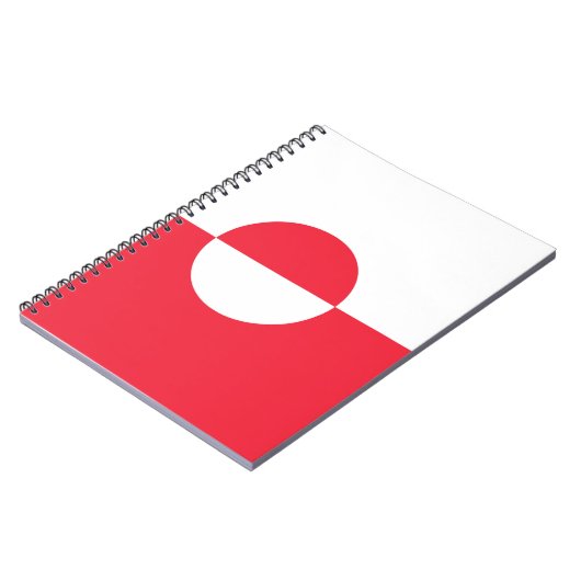 Grönländische Flagge Notizblock (Linke Seite)