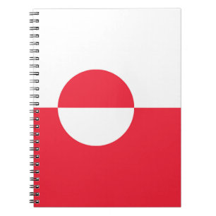 Grönländische Flagge Notizblock