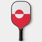 Grönländische Flagge Pickleball Schläger (Rückseite)
