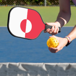 Grönländische Flagge Pickleball Schläger