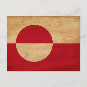 Grönländische Flagge Postkarte