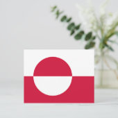 Grönländische Flagge Postkarte (Stehend Vorderseite)
