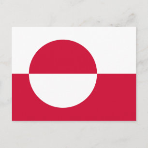 Grönländische Flagge Postkarte