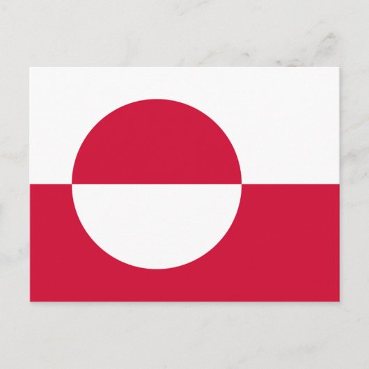 Grönländische Flagge Postkarte (Vorderseite)