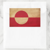 Grönländische Flagge Rechteckiger Aufkleber (Tasche)