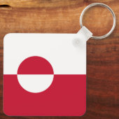 Grönländische Flagge Schlüsselanhänger (Rückseite)