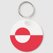 Grönländische Flagge Schlüsselanhänger (Vorderseite)